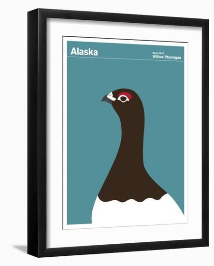 State Poster AK Alaska-null-Framed Giclee Print