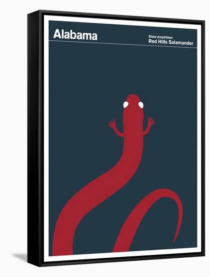 State Poster AL Alabama-null-Framed Stretched Canvas