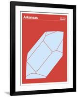 State Poster AR Arkansas-null-Framed Giclee Print