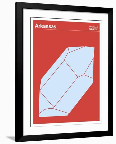State Poster AR Arkansas-null-Framed Giclee Print