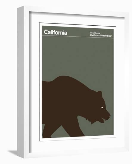 State Poster CA California-null-Framed Giclee Print