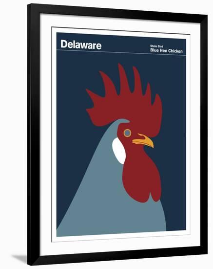 State Poster DE Delaware-null-Framed Giclee Print