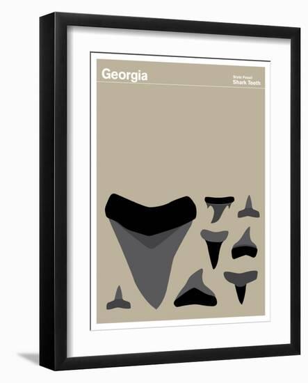 State Poster GA Georgia-null-Framed Giclee Print