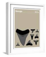 State Poster GA Georgia-null-Framed Giclee Print