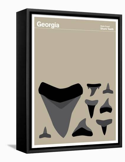 State Poster GA Georgia-null-Framed Stretched Canvas