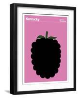 State Poster KY Kentucky-null-Framed Giclee Print