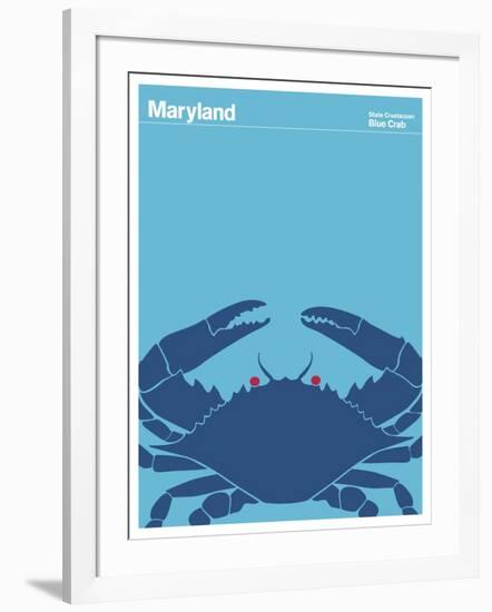 State Poster MD Maryland-null-Framed Giclee Print