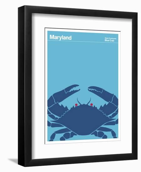 State Poster MD Maryland-null-Framed Premium Giclee Print