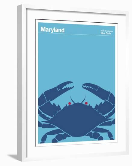 State Poster MD Maryland-null-Framed Giclee Print