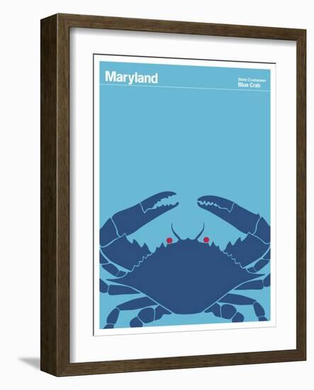 State Poster MD Maryland-null-Framed Giclee Print