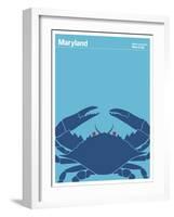 State Poster MD Maryland-null-Framed Giclee Print