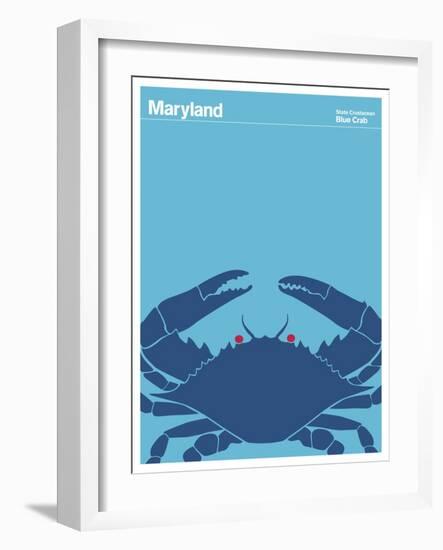 State Poster MD Maryland-null-Framed Giclee Print