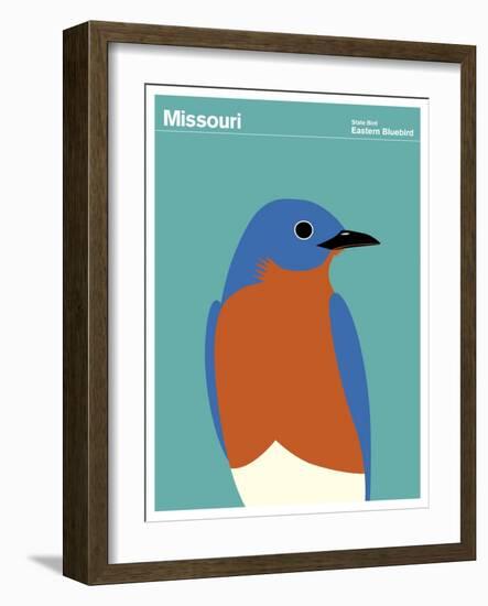 State Poster MO Missouri-null-Framed Giclee Print