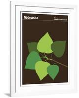 State Poster NE Nebraska-null-Framed Giclee Print