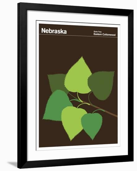 State Poster NE Nebraska-null-Framed Giclee Print