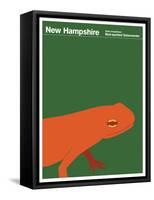 State Poster NH New Hampshire-null-Framed Stretched Canvas