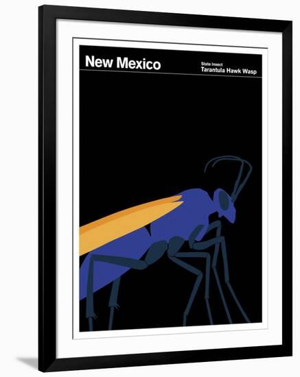 State Poster NM New Mexico-null-Framed Giclee Print