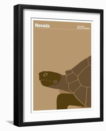 State Poster NV Nevada-null-Framed Giclee Print