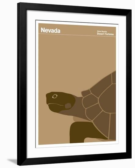 State Poster NV Nevada-null-Framed Giclee Print