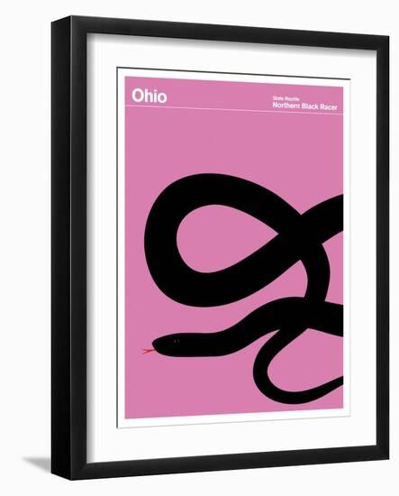 State Poster OH Ohio-null-Framed Giclee Print