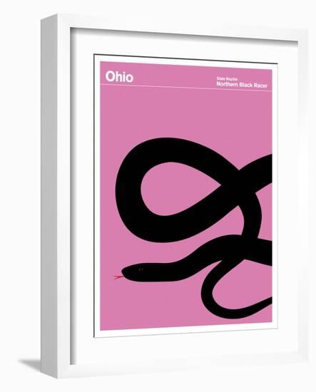 State Poster OH Ohio-null-Framed Giclee Print