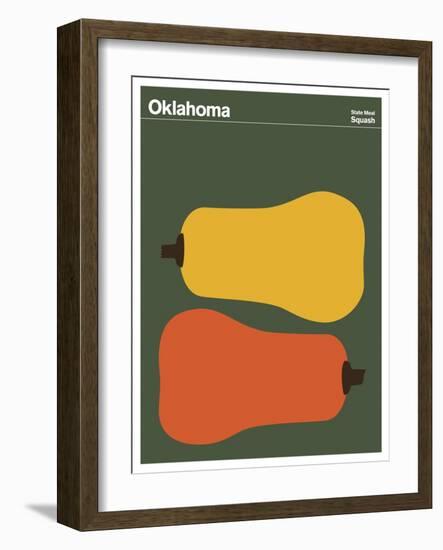 State Poster OK Oklahoma-null-Framed Giclee Print