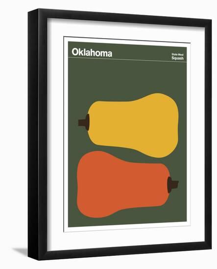 State Poster OK Oklahoma-null-Framed Giclee Print