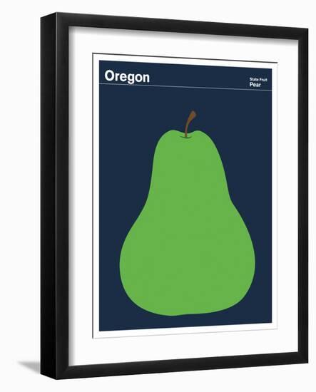 State Poster OR Oregon-null-Framed Giclee Print
