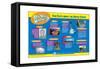 State Poster (Side A)-Encyclopaedia Britannica-Framed Stretched Canvas