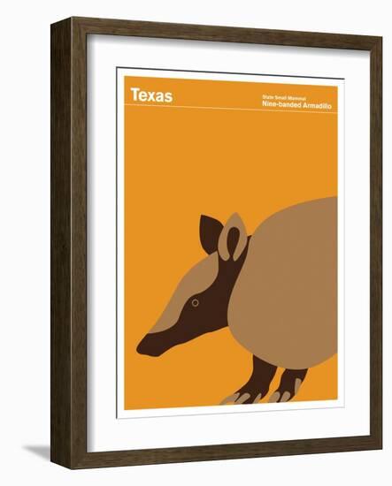 State Poster TX Texas-null-Framed Giclee Print