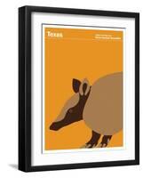 State Poster TX Texas-null-Framed Giclee Print