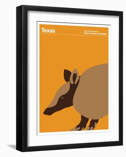 State Poster TX Texas-null-Framed Giclee Print