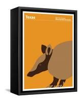 State Poster TX Texas-null-Framed Stretched Canvas