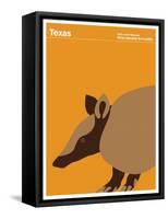 State Poster TX Texas-null-Framed Stretched Canvas