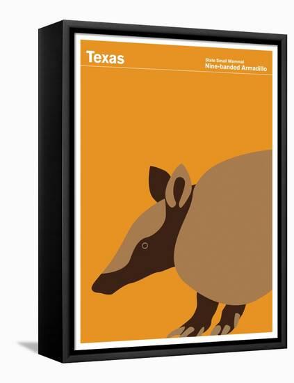 State Poster TX Texas-null-Framed Stretched Canvas