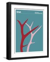 State Poster UT Utah-null-Framed Giclee Print