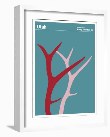 State Poster UT Utah-null-Framed Giclee Print