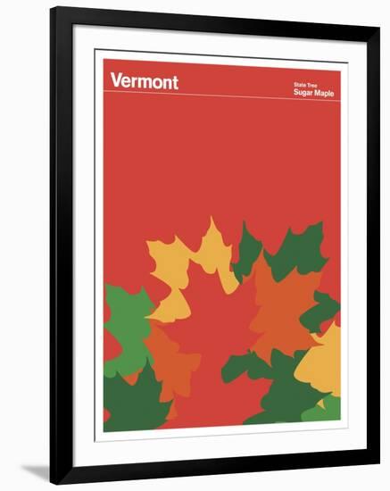 State Poster VT Vermont-null-Framed Giclee Print
