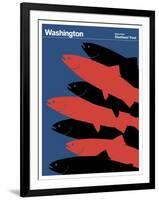 State Poster WA Washington-null-Framed Giclee Print