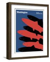 State Poster WA Washington-null-Framed Giclee Print