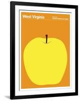 State Poster WV West Virginia-null-Framed Giclee Print