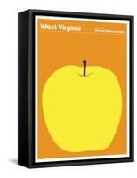 State Poster WV West Virginia-null-Framed Stretched Canvas