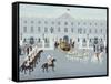 State Procession Leaving Buckingham Palace-Vincent Haddelsey-Framed Stretched Canvas