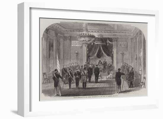 State Reception of the Greek Deputation by the King of Denmark-null-Framed Giclee Print