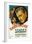 State's Attorney, Helen Twelvetrees, John Barrymore, 1932-null-Framed Art Print