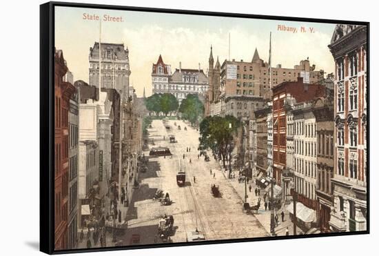 State Street, Albany, New York-null-Framed Stretched Canvas