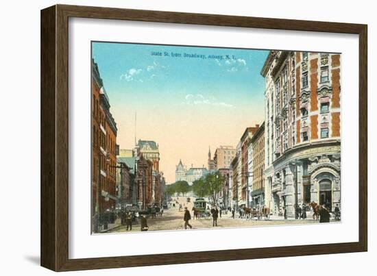 State Street, Albany, New York-null-Framed Art Print