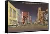 State Street at Night, Erie, Pennsylvania-null-Framed Stretched Canvas