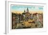 State Street, Boston, Mass., Illustration-null-Framed Art Print