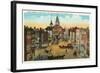 State Street, Boston, Mass., Illustration-null-Framed Art Print